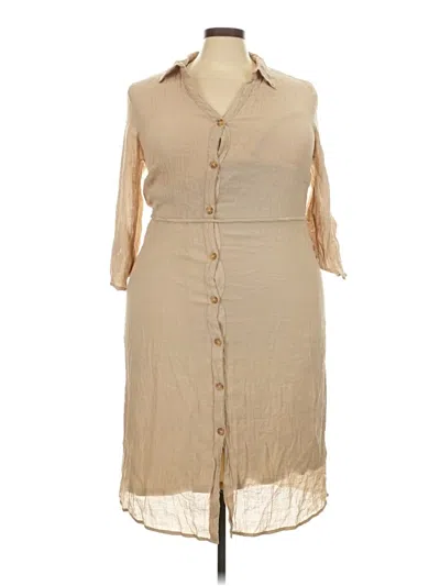 Pre-owned Mlle Gabrielle Casual Dress In Tan