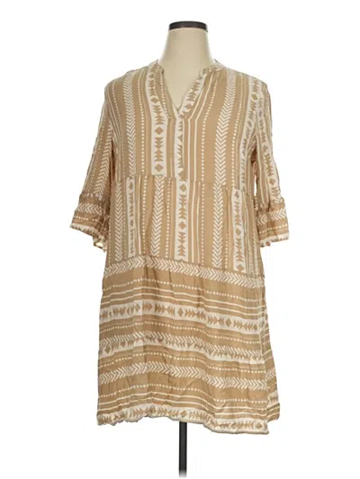 Pre-owned Mlle Gabrielle Casual Dress In Tan