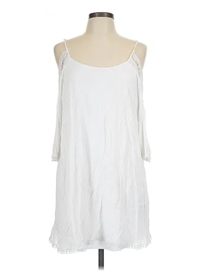 Pre-owned Mlle Gabrielle Casual Dress In White