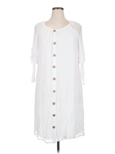 Pre-owned Mlle Gabrielle Casual Dress In White