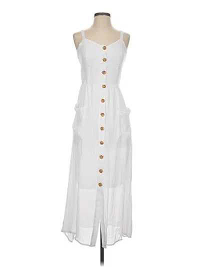 Pre-owned Mlle Gabrielle Casual Dress In White