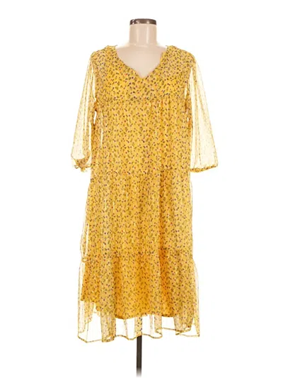 Pre-owned Mlle Gabrielle Casual Dress In Yellow