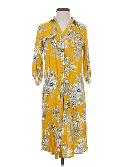 Pre-owned Mlle Gabrielle Casual Dress In Yellow