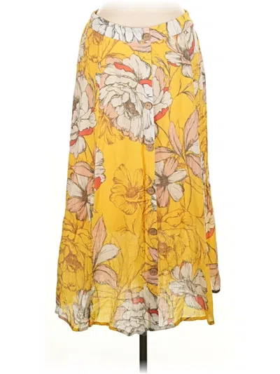 Pre-owned Mlle Gabrielle Casual Skirt In Yellow