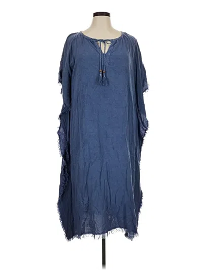 Pre-owned Mlle Gabrielle Kimono In Blue