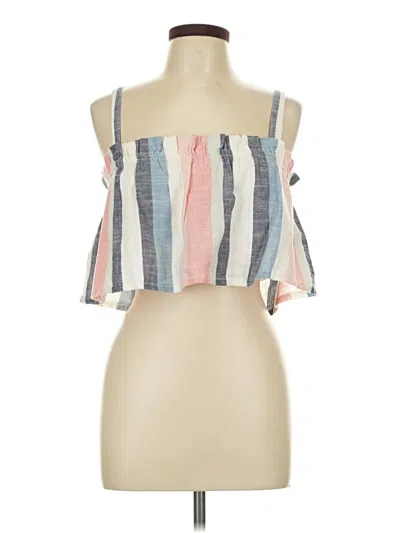 Pre-owned Mlle Gabrielle Sleeveless Blouse In White