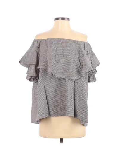 Pre-owned Mlm 3/4 Sleeve Blouse In Gray