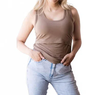 Mlm Everywhere Breastfeeding Tank Top In The Caramella In Multi