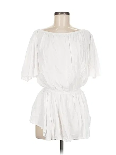 Pre-owned Mlm Label Short Sleeve Blouse In White