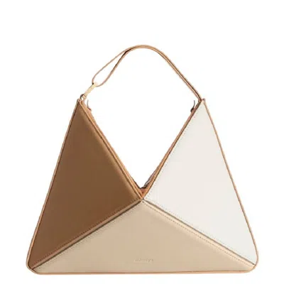 Mlouye Adjustable Shoulder Strap Leather Bag In Brown