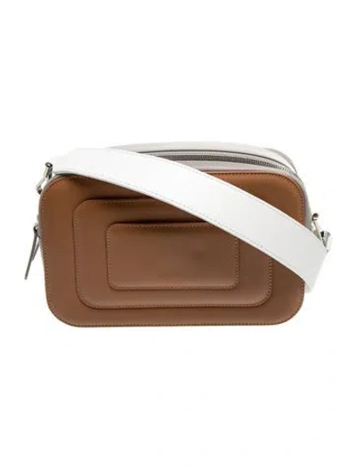 Pre-owned Mlouye Leather Crossbody Bag In Brown