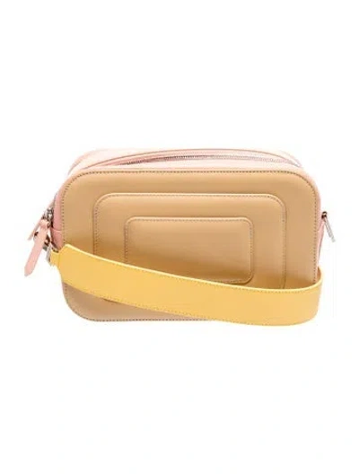 Pre-owned Mlouye Leather Crossbody Bag In Pink