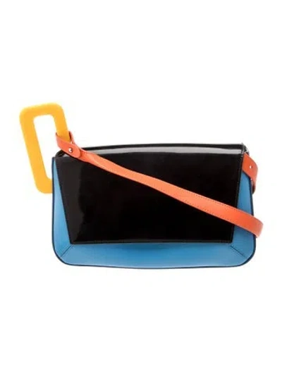 Pre-owned Mlouye Leather Shoulder Bag In Multi