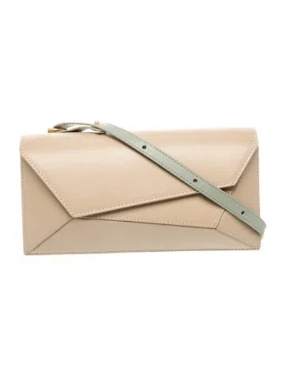 Pre-owned Mlouye Leather Shoulder Bag In Neutral