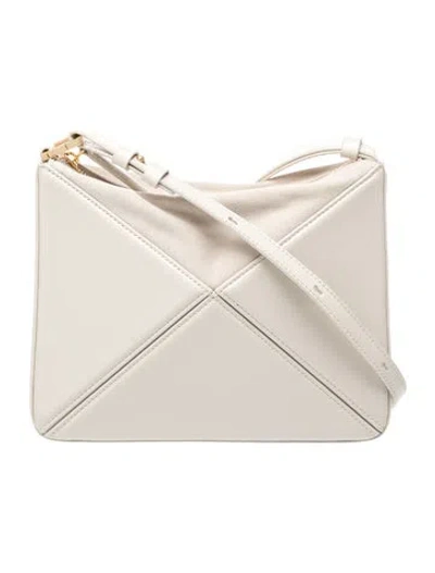 Pre-owned Mlouye Leather Shoulder Bag In Neutrals