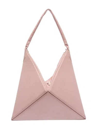 Pre-owned Mlouye Leather Top Handle Bag In Pink