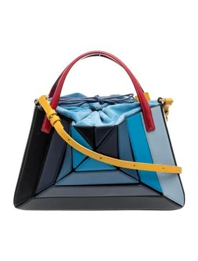 Pre-owned Mlouye Leather Tote In Blue