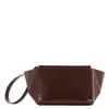 Mlouye Patent Brown Medium Triangle Pouch In Brown