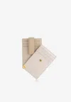 Mlouye Rotate Leather Double Cardholders In White