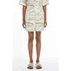 Mm Agito Abstract Print Cotton Shorts In Sand