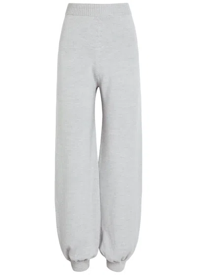Mm Agnani Wool Sweatpants In Gray
