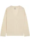 Mm Alacre Linen-knit Cardigan In Nude