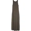 Mm By Max Mara Accento Sleeveless Maxi Dress In Dark Green