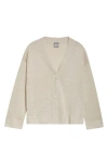 Mm By Max Mara Alacre Linen Cardigan In Sand