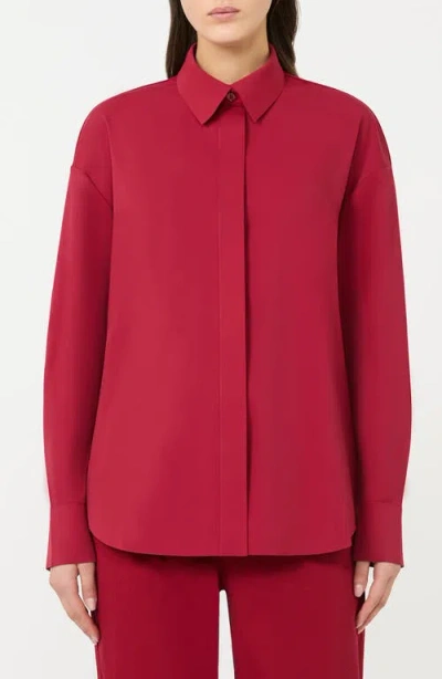 Mm By Max Mara Baita Knit Button-up Shirt In Multi