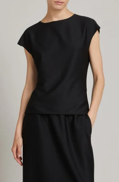 Mm By Max Mara Cappa Knit Top In Black