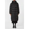 Mm By Max Mara Carioca Hooded Quilted Coat In Black