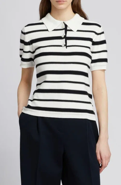 Mm By Max Mara Carioca Stripe Polo Top In Multi