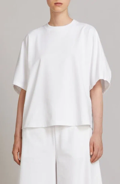 Mm By Max Mara Cellula Crewneck Top In White