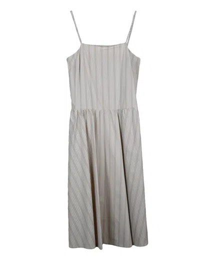 Mm By Max Mara Ettore Dress - Beige In Gray
