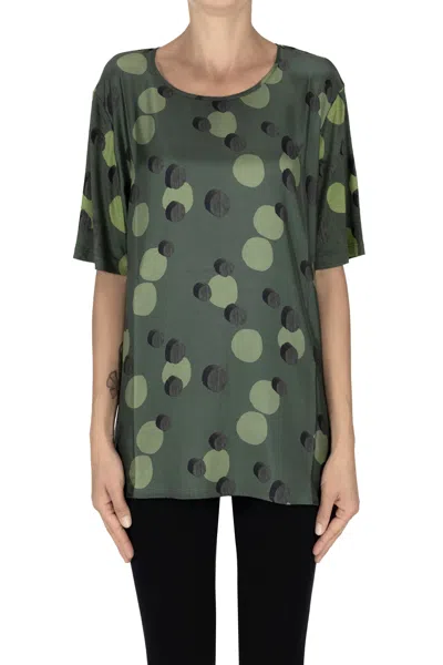 Mm By Max Mara Fuoco T-shirt In Olive Green