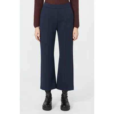 Mm By Max Mara Jeff Jersey Crop Flare Pants In Blue