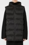 Mm By Max Mara Lodola Hooded Quilted Vest In Black