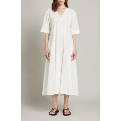 Mm By Max Mara Panino Cotton Maxi Dress In White