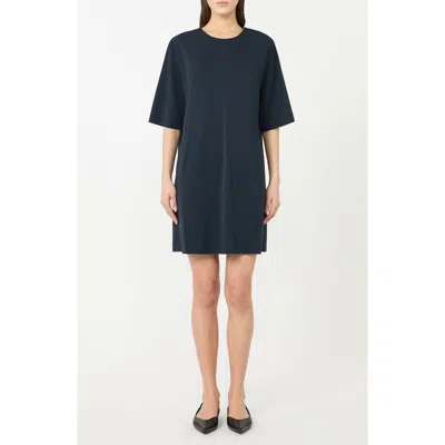 Mm By Max Mara Pigna Jersey Shift Dress In Blue