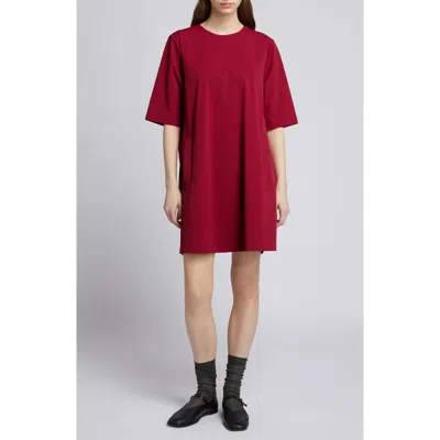 Mm By Max Mara Pigna Jersey Shift Dress In Red