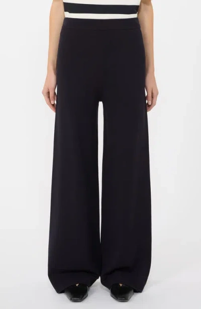 Mm By Max Mara Rum Wide Leg Pants In Blue