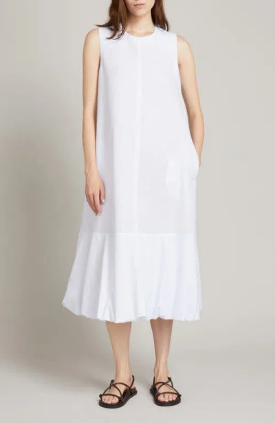 Mm By Max Mara Sorriso Sleeveless Linen Blend Dress In White