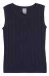 Mm By Max Mara Valido Rib Sweater Tank In Blue
