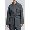 Mm By Max Mara West Belted Jacket In Multi