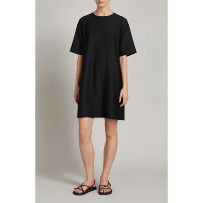 Mm By Max Mara Zucca Short Sleeve Shift Dress In Black