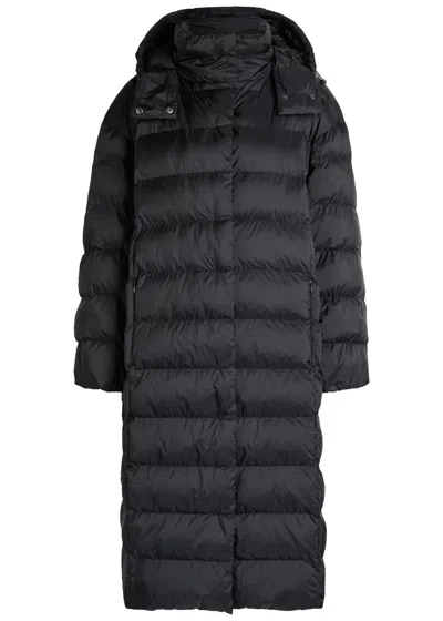 Mm Carioca Quilted Shell Coat In Black