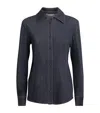Mm Denim-effect Shirt In Blue