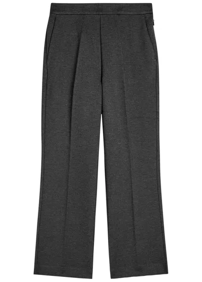 Mm Jeff Straight-leg Jersey Trousers In Gray