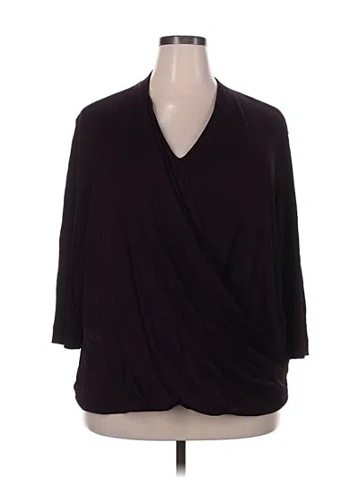 Pre-owned Mm. Lafleur 3/4 Sleeve Blouse In Black