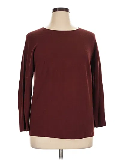 Pre-owned Mm. Lafleur 3/4 Sleeve T-shirt In Burgundy